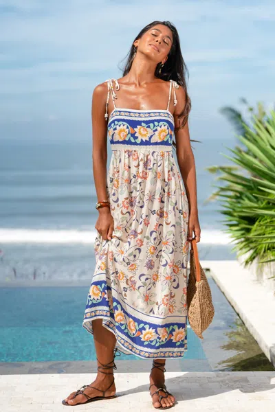 Cupshe Golden Hour Floral Maxi Dress In Multi