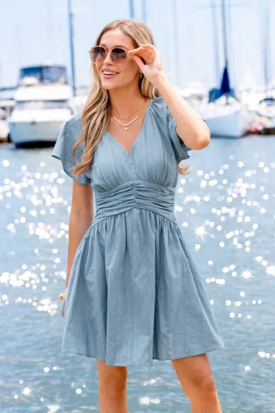 Cupshe Good News Blue Mini Dress