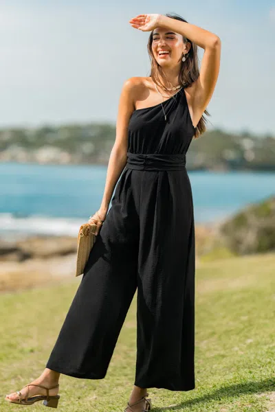 Cupshe Gotta Glow Black Jumpsuit