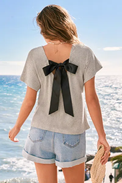 Cupshe Grand Plans Grey Top In Gray