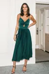 Cupshe Green Satin Sweetheart Twist & Keyhole Maxi Dress In Green