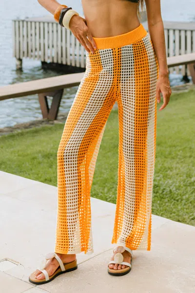 Cupshe Groovy Girl Striped Cover-up Pants In Multi