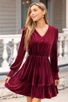 Cupshe Guilty Pleasure Red Mini Dress In Burgundy