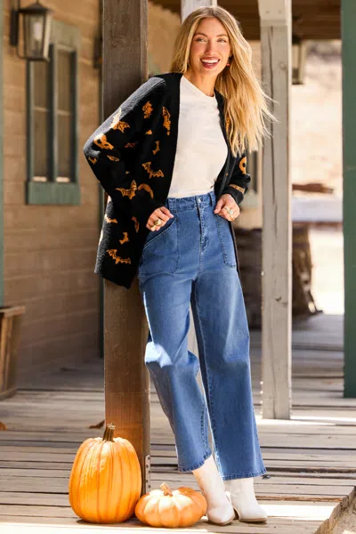 Cupshe Haunted House Black Cardigan