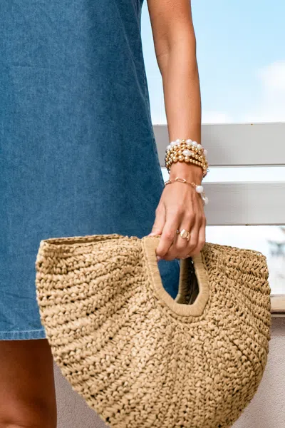 Cupshe Hawaiian Sunset Straw Bag In Brown
