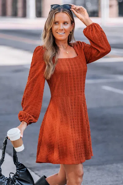 Cupshe Hayride Orange Mini Dress