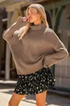 Cupshe Heart Matter Taupe Sweater In Neutral