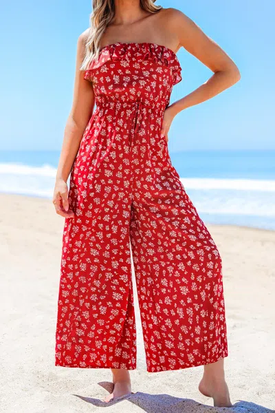 Cupshe Heartfelt Moves Floral Jumpsuit