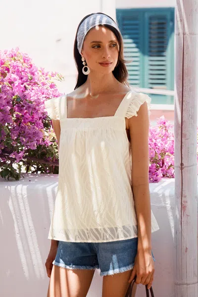 Cupshe Heating Up Beige Top In Neutral