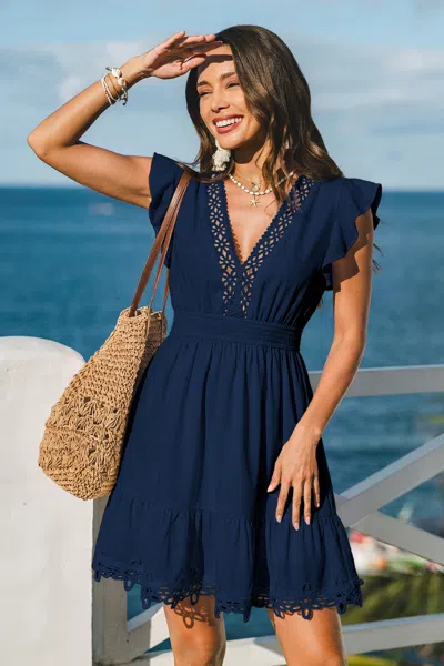 Cupshe Heatwave Club Blue Mini Dress