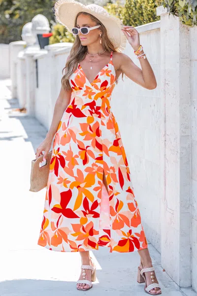 Cupshe High Key Floral Maxi Dress