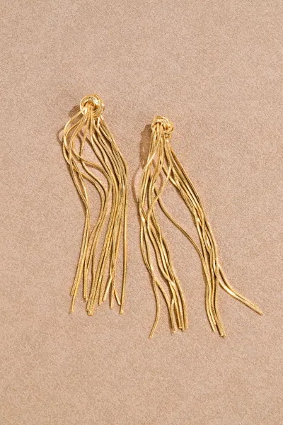 Cupshe High Profile Gold-tone Earrings In Goldenrod