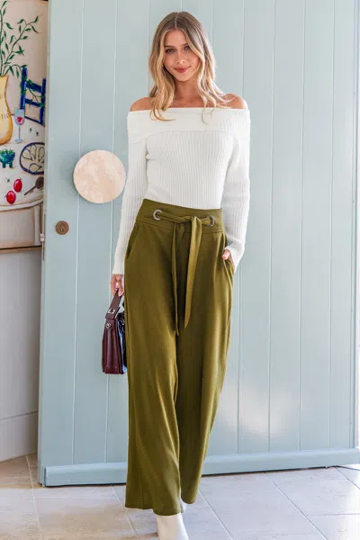 Cupshe High Stakes Green Pants