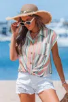 Cupshe High Summer Striped Top In Multi