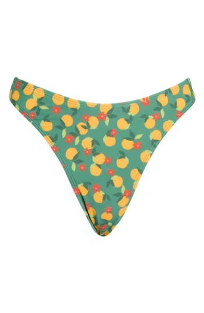Cupshe High Waist Bikini Bottoms In Green