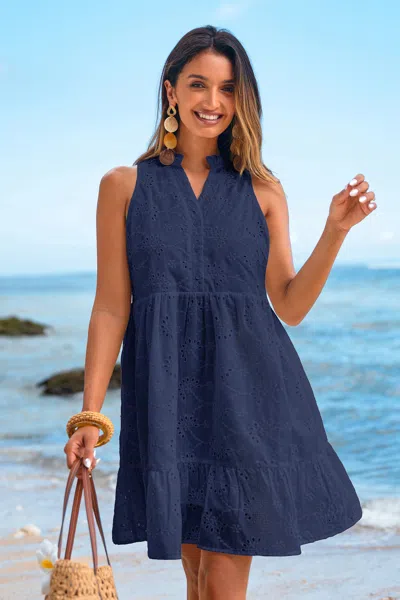 Cupshe Higher Ground Blue Mini Dress