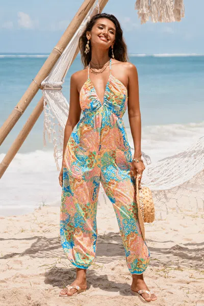 Cupshe Honey Pot Paisley Jumpsuit In Multi