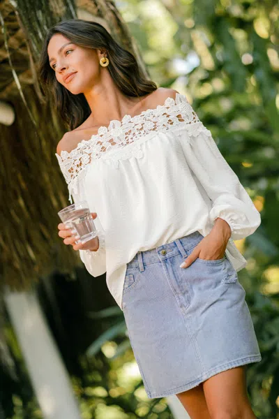 Cupshe Honey Rose White Top