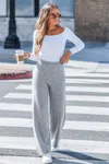 Cupshe Hushed Tones Grey Pants In Gray