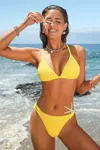 Cupshe In Harmony Yellow Bikini Set In Yellow