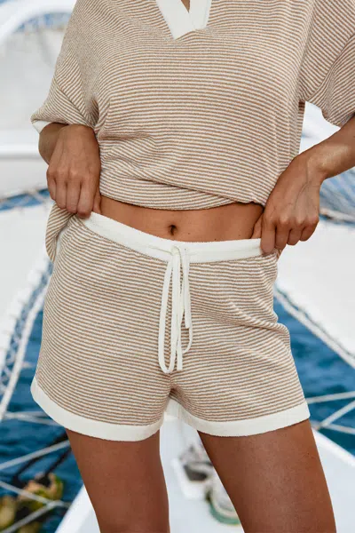Cupshe In The Moment Striped Shorts In Multi