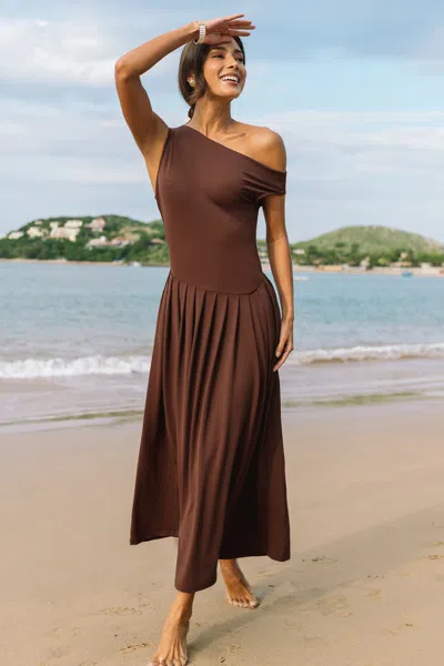 Cupshe In The Spotlight Brown Maxi Dress
