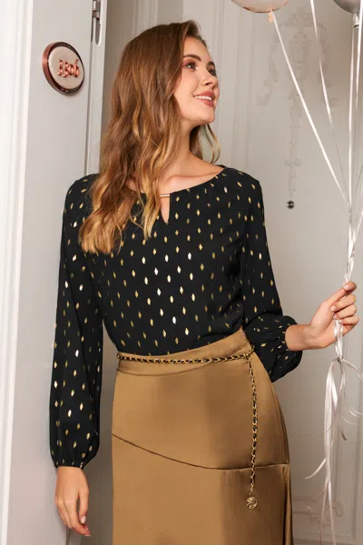 Cupshe In The Zone Geo Top In Black