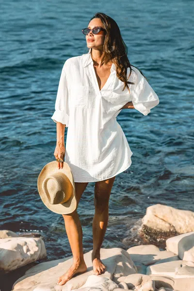 Cupshe Inner Glow White Cover-up Mini Dress