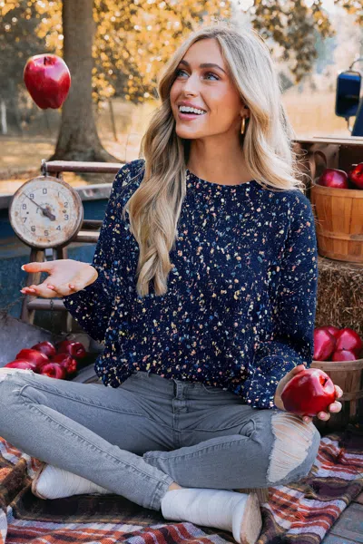 Cupshe Inside Scoop Blue Sweater