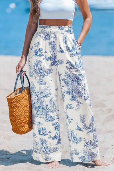 Cupshe Into The Woods Floral Pants In Multi