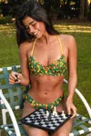 Cupshe Island Fruit Tropical Bikini Set In Green