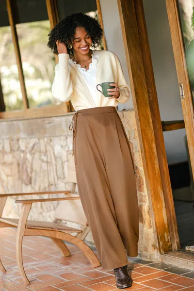 Cupshe It Girl Energy Brown Pants