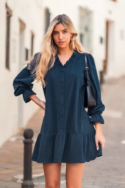 Cupshe Juniper Blue Mini Dress