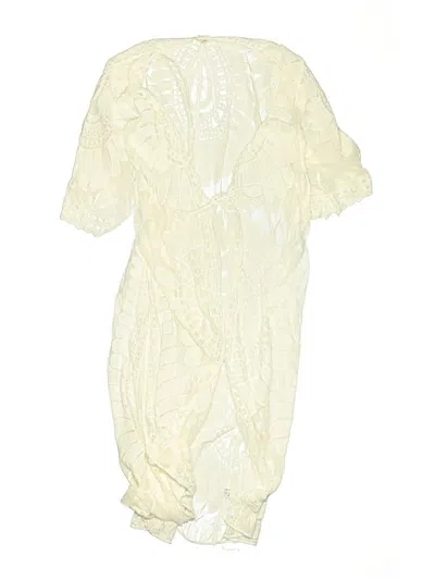 Pre-owned Cupshe Kimono In Ivory