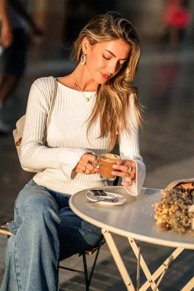 Cupshe Kind Soul White Sweater