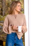 Cupshe Latte Swirl Beige Top In Neutral