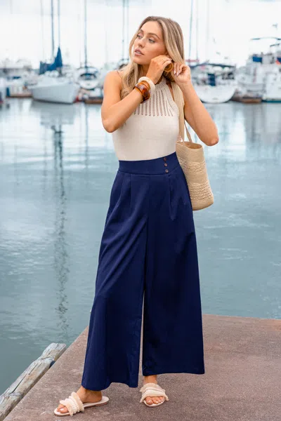 Cupshe Like A Sailor Blue Pants