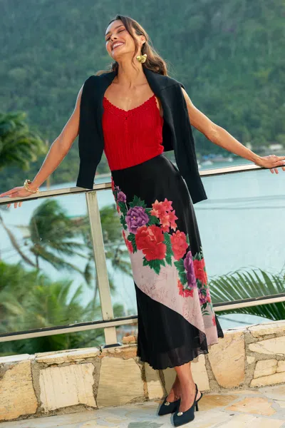 Cupshe Literally Me Floral Maxi Skirt In Multi