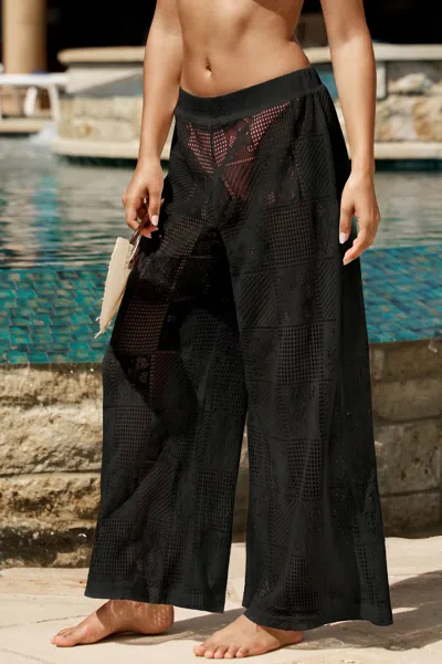 Cupshe Lone Star Mood Black Cover-up Pants