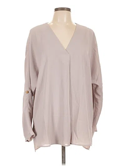 Cupshe Long Sleeve Blouse In Gray