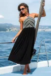 Cupshe Lost & Found Black Maxi Dress In Black