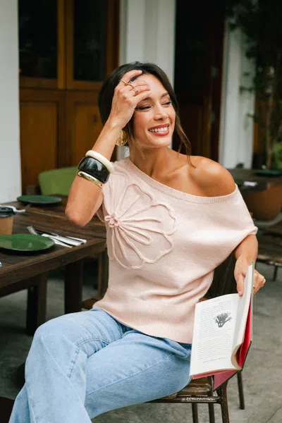 Cupshe Lost In Thought Pink Sweater