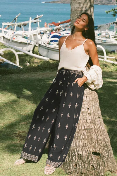 Cupshe Lucky One Ornate Pants In Black