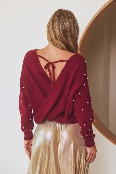 Cupshe Luxe Touch Red Sweater