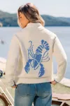 Cupshe Maine Bay Cream Sweater