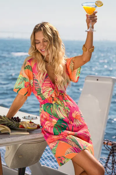Cupshe Manhattan Beach Tropical Mini Dress In Multi