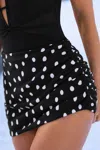 Cupshe Marilyn Polka Dot Swim Skirt In Black