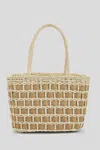 Cupshe Market Maze Straw Bag In Brown