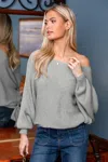 Cupshe Marshmallow Fluff Grey Sweater In Gray