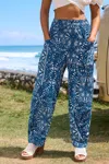 Cupshe Meadow Mindset Ornate Pants In Blue